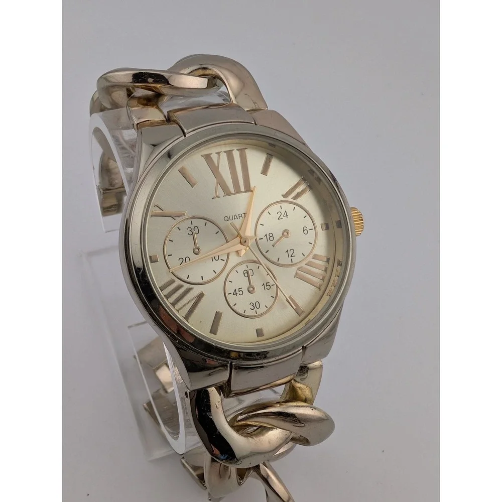 Women's Quartz Watch‎ 38mm Case Chunky Gold Link 7.51